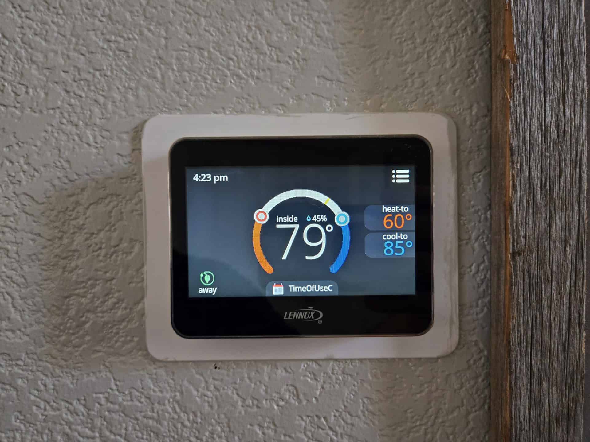 smart air conditioning thermostat programming